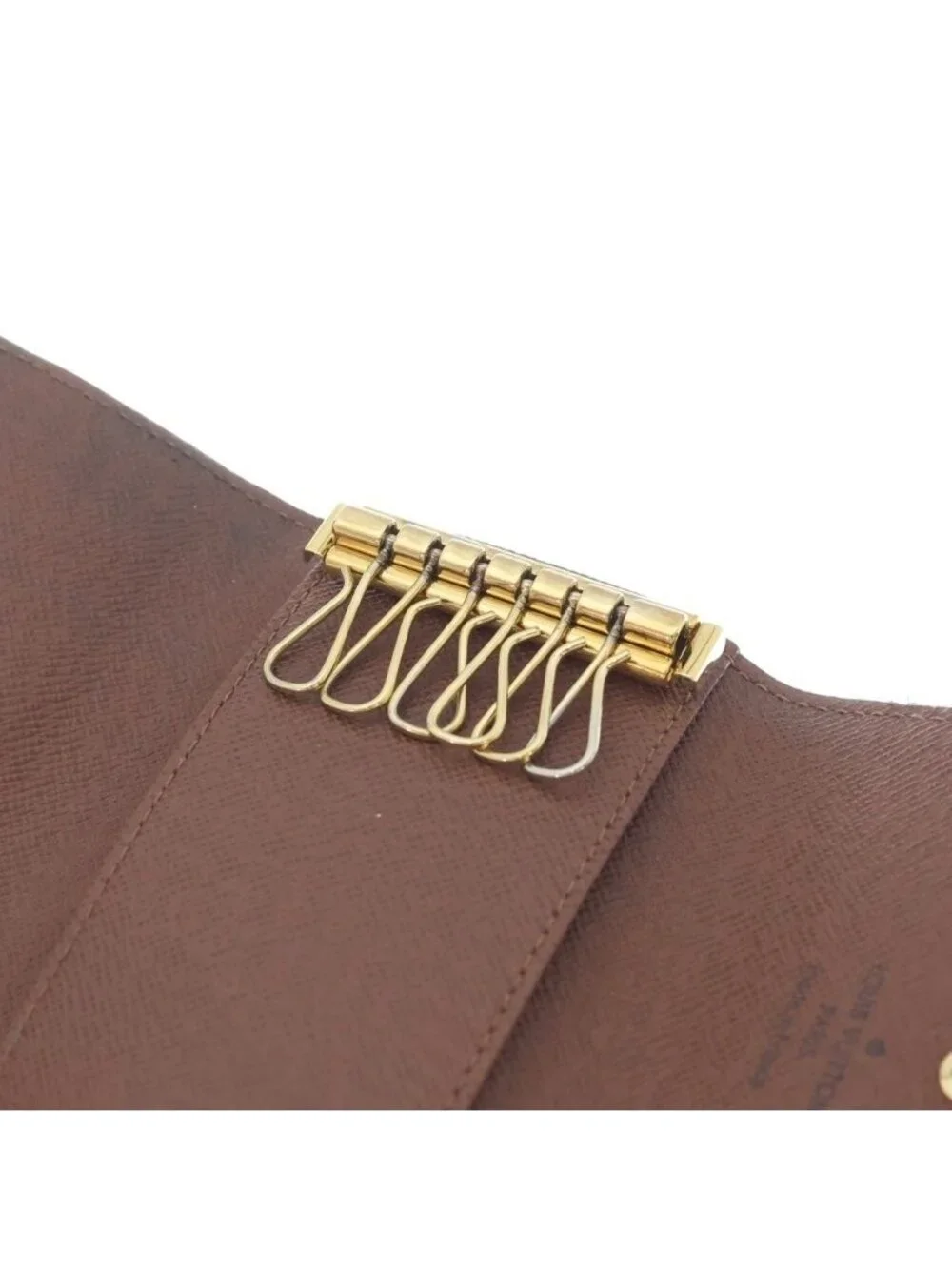 Louis Vuitton Monogram All Over Pattern Multicles 6 Row Key Case Brown